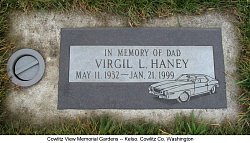 Virgil Lee Haney headstone